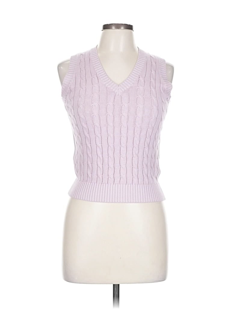 Pre-owned Brandy Melville Sleeveless Top Pink V Neck Tops