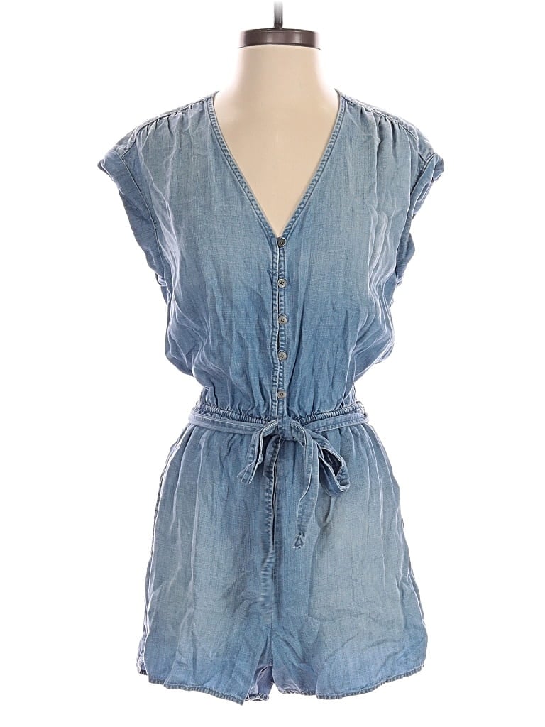 Pre-owned Cloth & Stone Romper In Blue