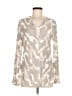 B Collection by Bobeau Silver Pullover Sweater Size M - photo 1