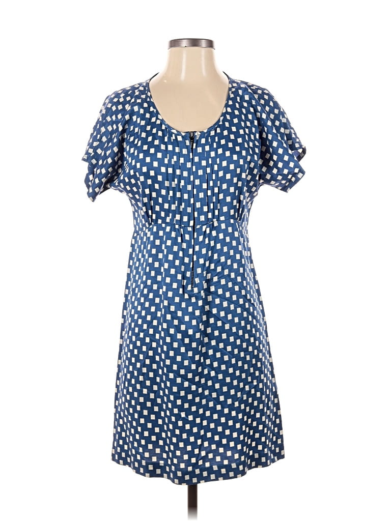 Pre-owned Zara Basic Casual Dress In Blue