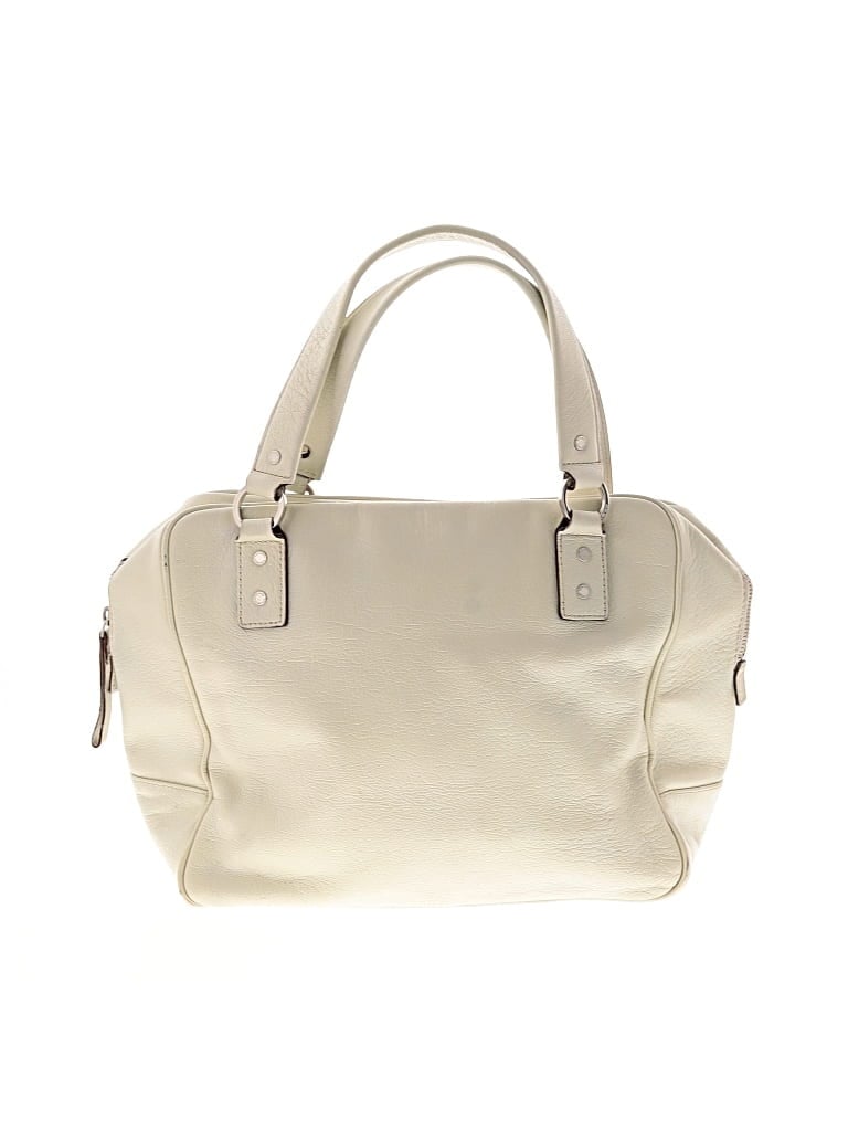 Pre-owned Kate Spade New York Leather Satchel In White