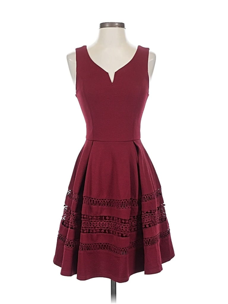 Pre-owned Annabelle Cocktail Dress In Burgundy