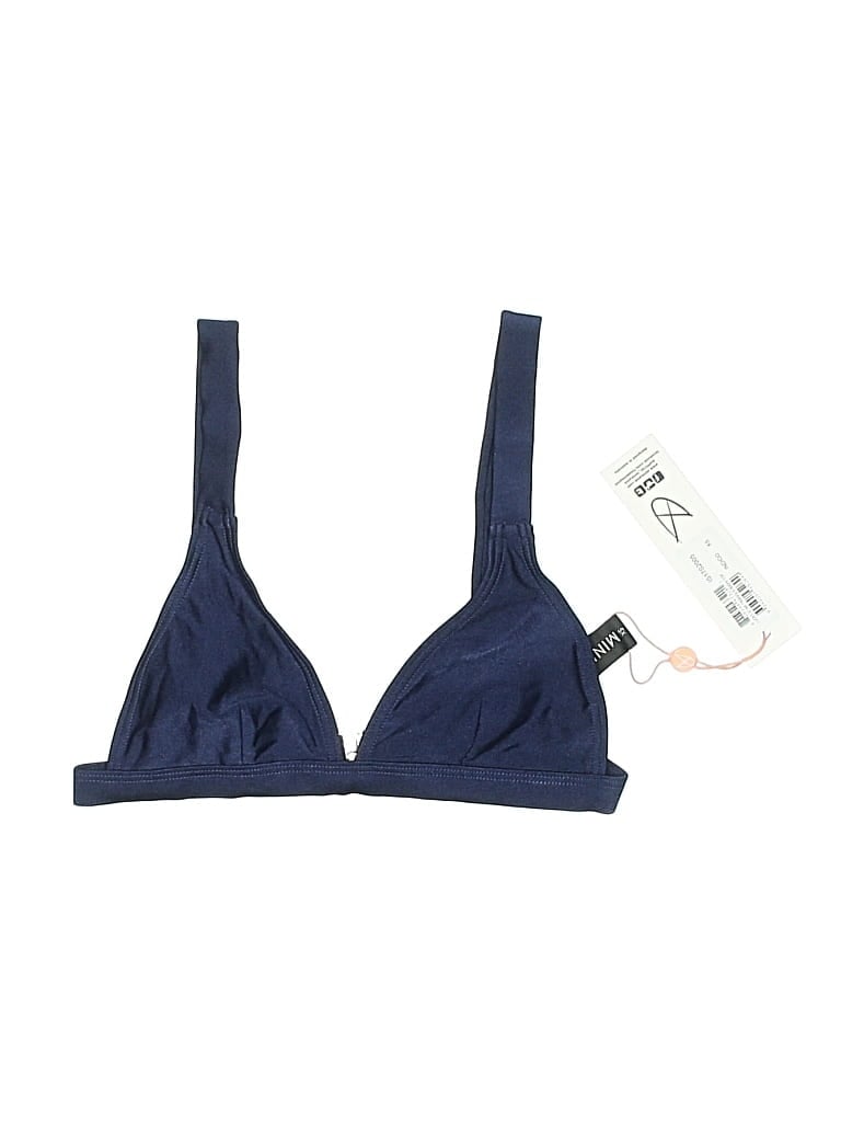 Pre-owned Minkpink Swimsuit Top Blue Swimwear