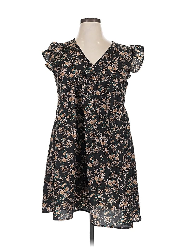 Pre-owned Unbranded Casual Dress In Black