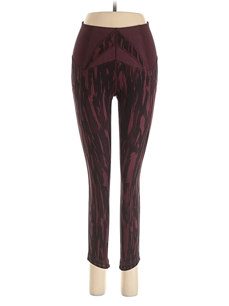 Pre-owned Lululemon Athletica Casual Pants In Burgundy