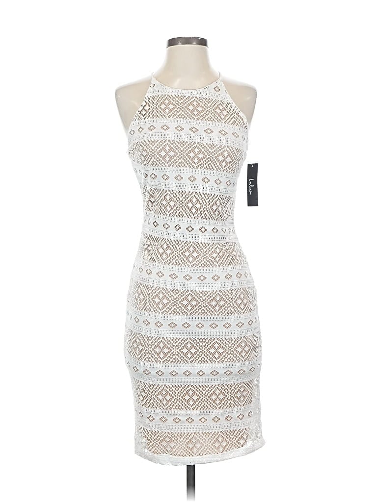 Pre-owned Unbranded Cocktail Dress In White
