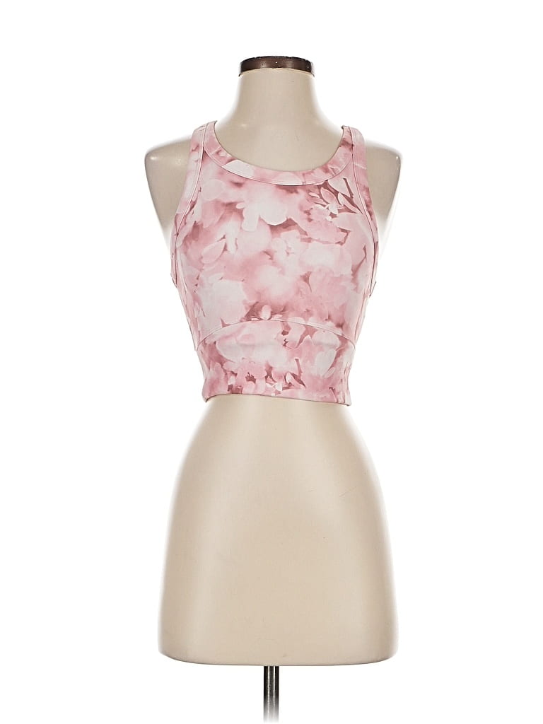 Pre-owned Harmony And Balance Tank Top Pink Halter Neckline Tops