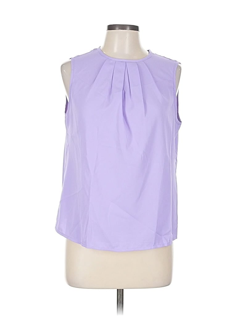 UNBRANDED Pre-owned Sleeveless Blouse In Purple