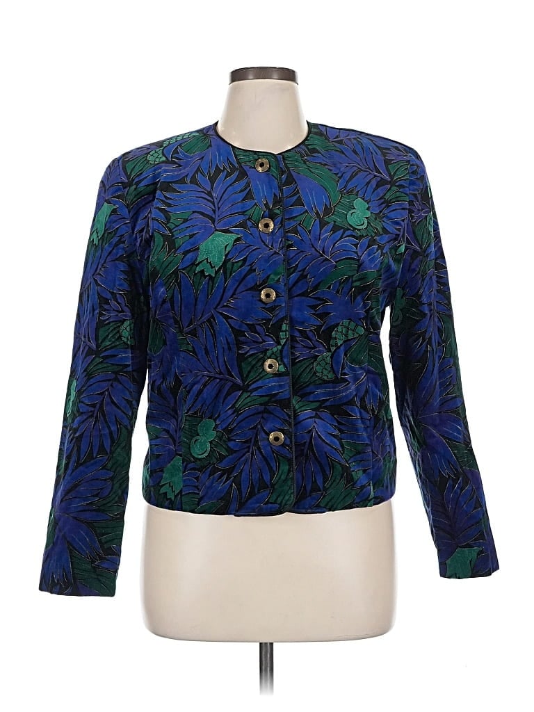 Pre-owned Assorted Brands Blazer Jacket In Blue