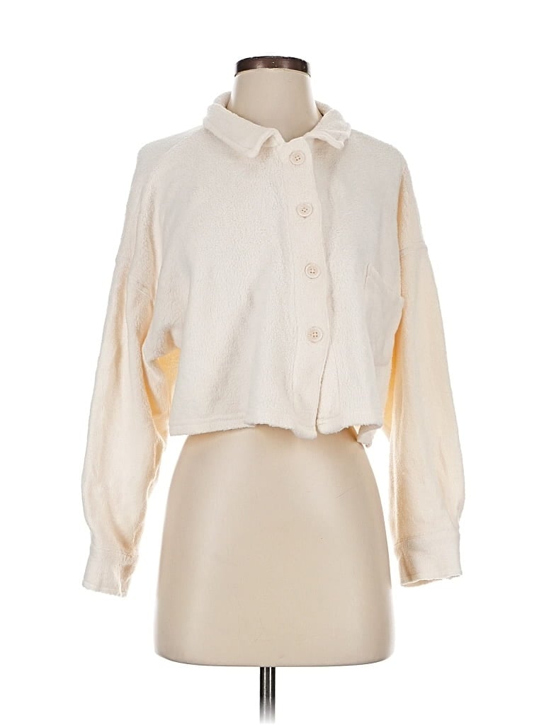 Pre-owned Wild Fable Long Sleeve Blouse In White