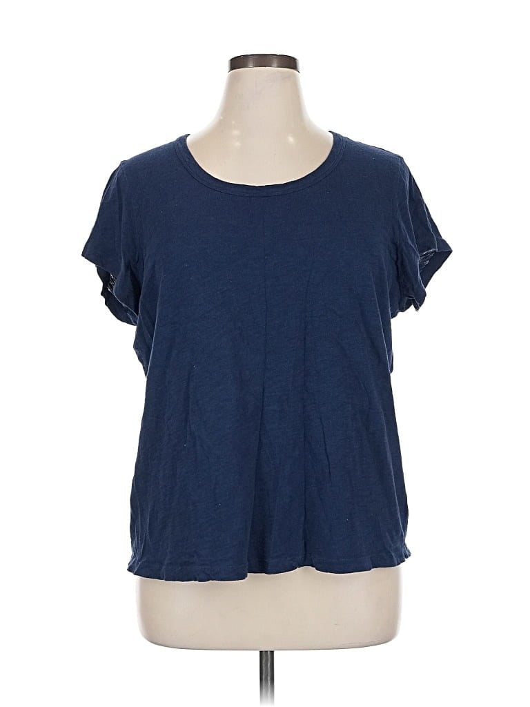 Pre-owned Dressbarn Short Sleeve T-shirt In Blue