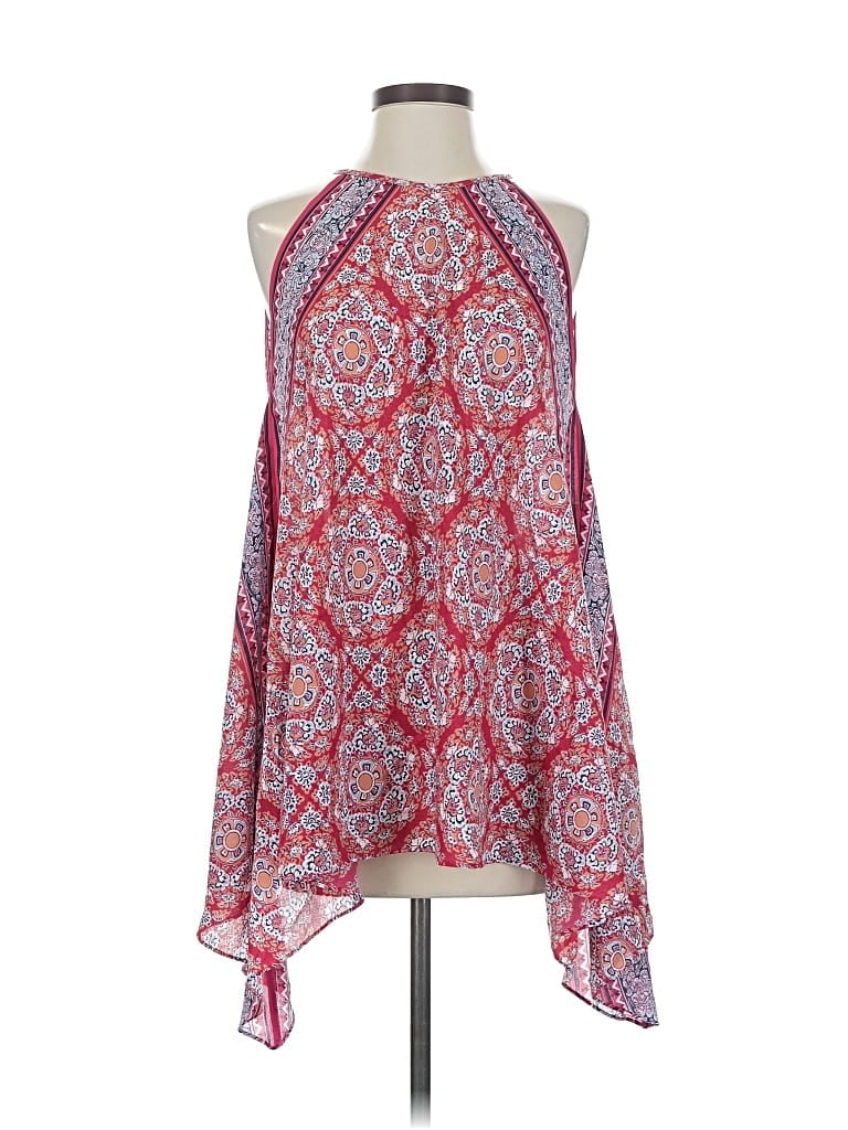 Pre-owned Max Studio Sleeveless Blouse In Red