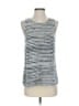 Lucky Brand Silver Black Sleeveless Top Size S - photo 1