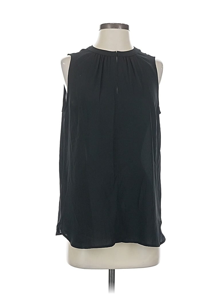 Pre-owned Ann Taylor Loft Sleeveless Blouse In Black