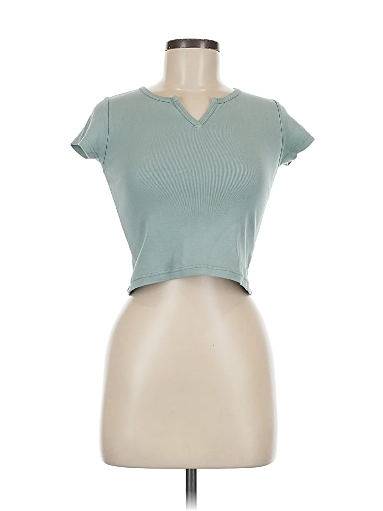 Pre-owned Brandy Melville Short Sleeve T-shirt In Green
