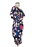 Unbranded Floral Blue Cocktail Dress Size 6 - photo 4