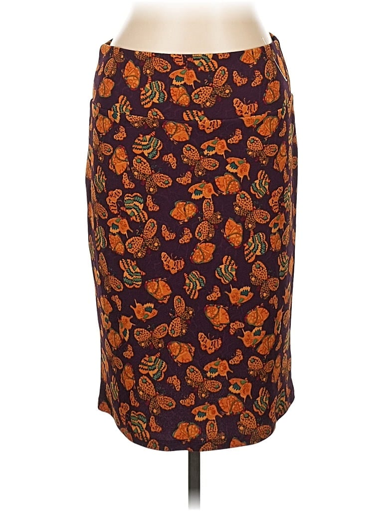 Pre-owned Lularoe Casual Skirt In Orange