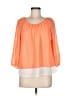 My Michelle 100% Polyester Orange 3/4 Sleeve Blouse Size M - photo 1