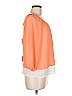 My Michelle 100% Polyester Orange 3/4 Sleeve Blouse Size M - photo 4