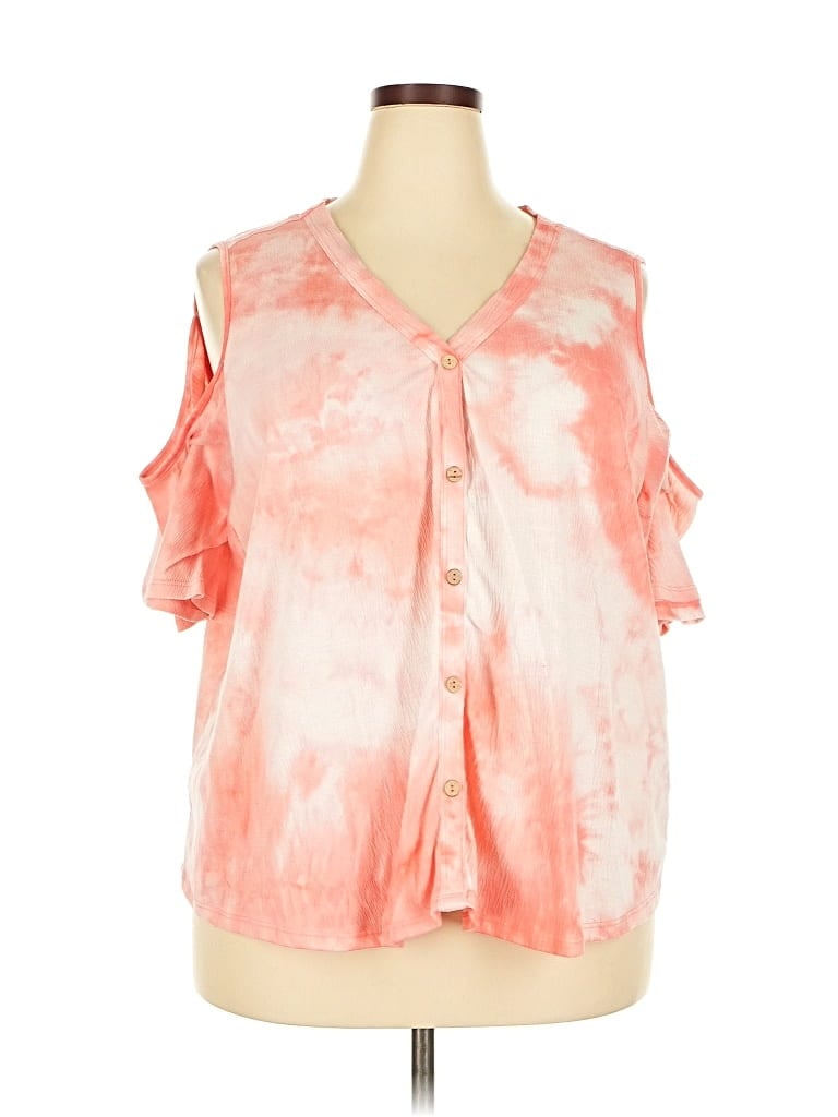 Pre-owned Signature Studio Sleeveless Blouse In Pink