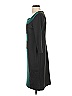 Kasper Color Block Teal Cocktail Dress Size 4 - photo 5