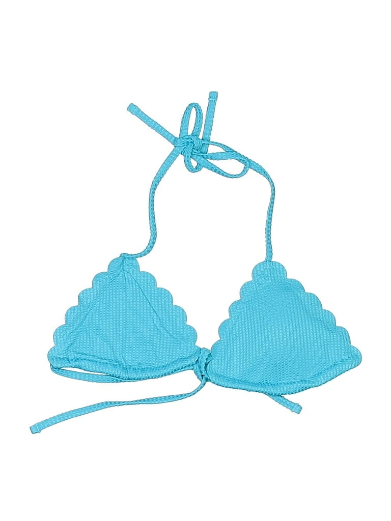 AERIE Pre-owned Swimsuit Top Blue Swimwear