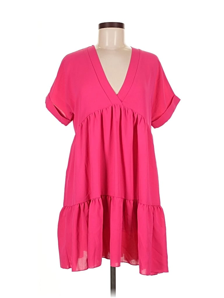 Pre-owned Shein Casual Dress In Pink