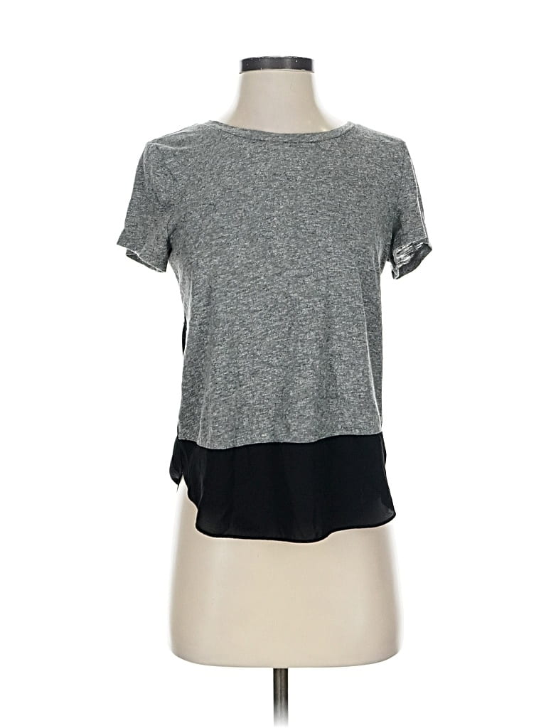 Pre-owned Express Outlet Short Sleeve T-shirt In Gray