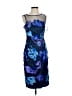 Eliza J 100% Polyester Graphic Blue Cocktail Dress Size 3 - photo 1