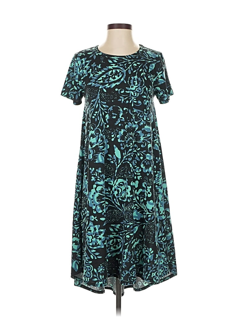 Pre-owned Lularoe Casual Dress In Blue