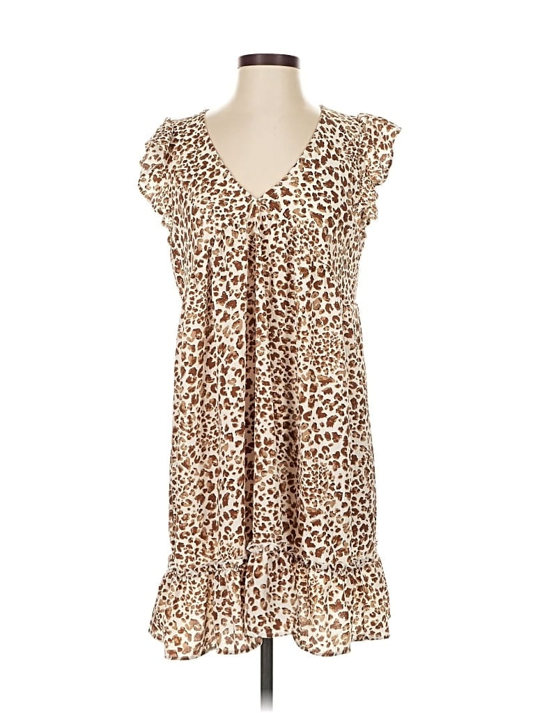 Pre-owned Impressions Casual Dress In Brown