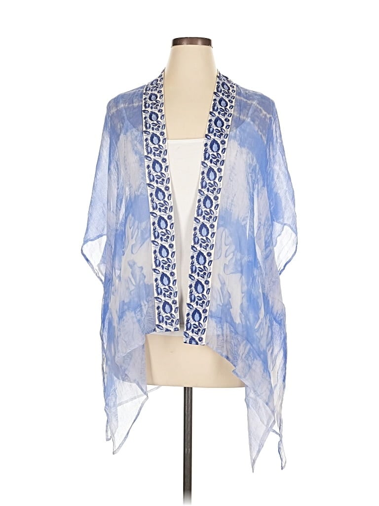 Pre-owned Soft Surroundings Kimono In Blue