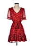 Express Hearts Red Cocktail Dress Size XS - photo 1