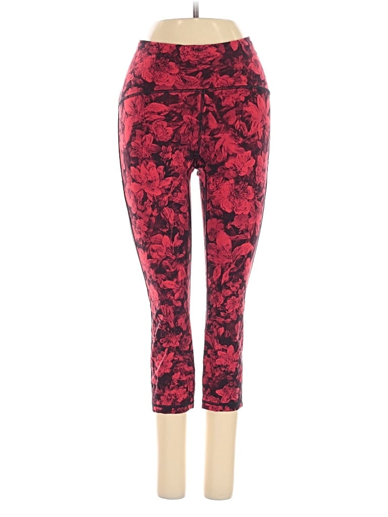 Pre-owned Lululemon Athletica Active Pants In Red