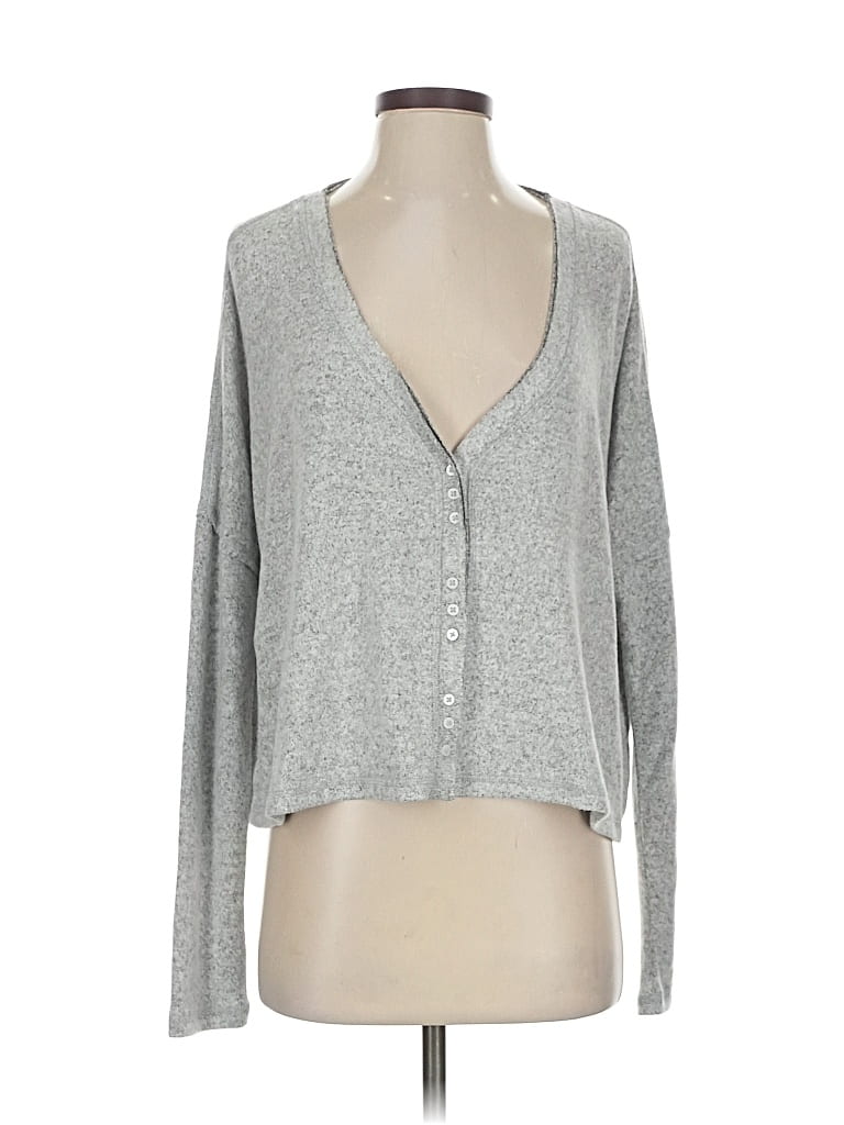 Pre-owned Out From Under Cardigan Sweater In Gray