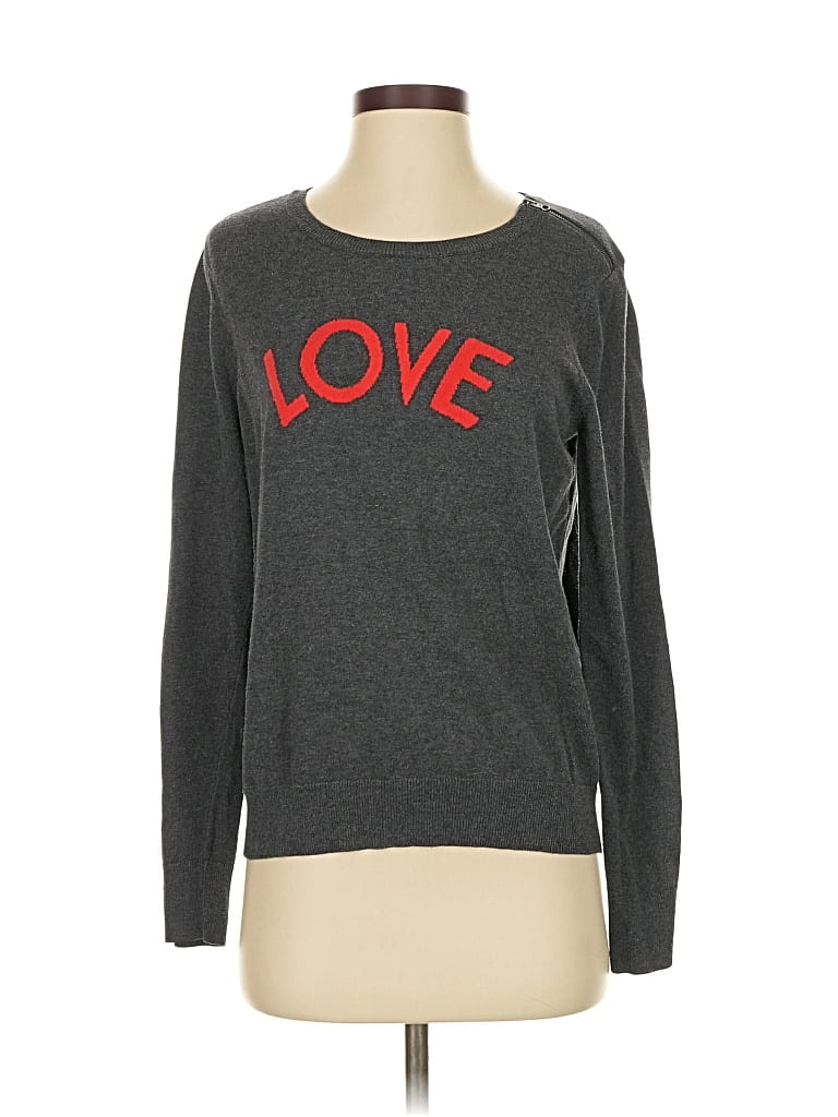 HALOGEN Pre-owned Pullover Sweater In Gray