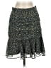 Veronica Beard 100% Polyester Paisley Green Black Casual Skirt Size 2 - photo 1