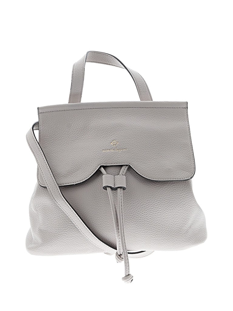 Pre-owned Nanette Lepore Leather Backpack In Gray