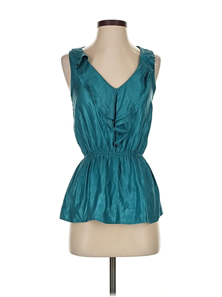 Pre-owned Express Sleeveless Blouse In Blue