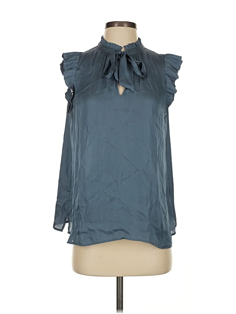 BANANA REPUBLIC Pre-owned Sleeveless Blouse In Blue