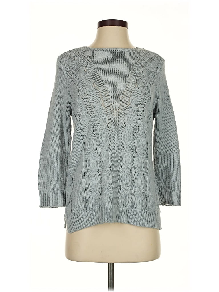 Pre-owned Ann Taylor Factory Pullover Sweater In Blue