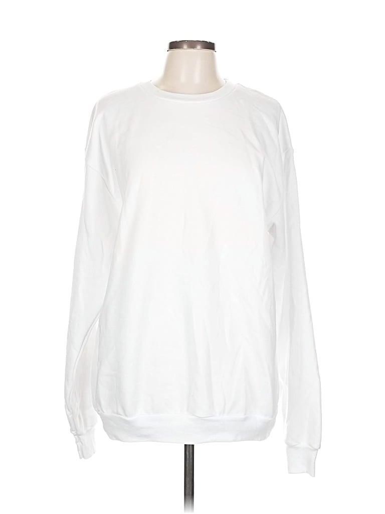 Pre-owned Assorted Brands Sweatshirt In White
