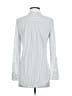 Magaschoni Stripes Silver Long Sleeve Blouse Size XS - photo 2