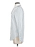 Magaschoni Stripes Silver Long Sleeve Blouse Size XS - photo 5