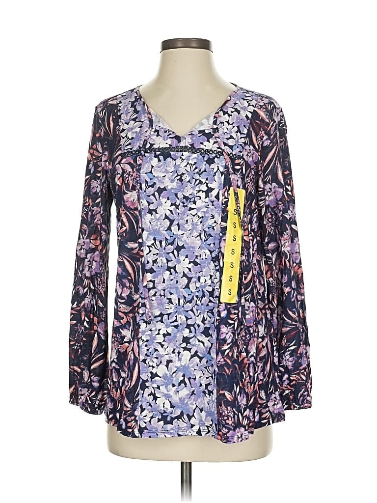 Pre-owned Vintage X America Long Sleeve Blouse In Purple