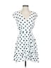 J.Crew Polka Dots White Casual Dress Size 4 - photo 1