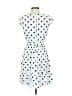 J.Crew Polka Dots White Casual Dress Size 4 - photo 2