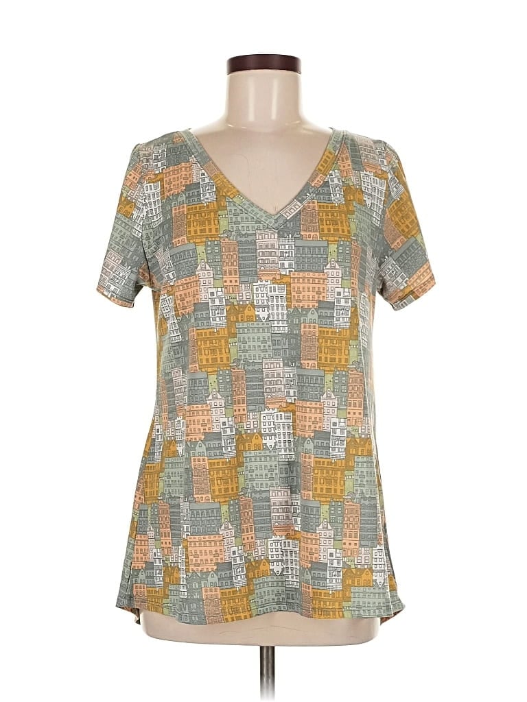 LULAROE Pre-owned Short Sleeve T-shirt In Yellow