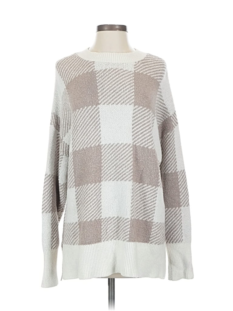 Pre-owned Abercrombie & Fitch Pullover Sweater In White