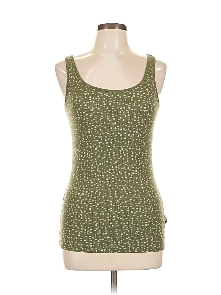 GAP Pre-owned Tank Top Green Square Neckline Tops